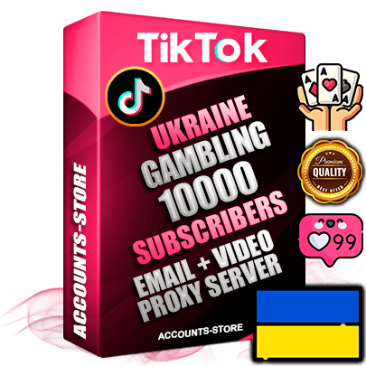 Professional Ukrainian PREMIUM TikTok accounts of manual registration and farming for the GAMBLING niche with high trust history profile photos and videos — fully themed and optimized for GAMBLING advertising and promotion — 10000 niche-related live active subscribers 2018–2022 registration years Verified Email (included) + Cookie JSON for secure import and login to the account + User Agent + high-quality content filling (profile photo banner and videos). Fully ready for targeted campaigns and ad launches from any country. Perfectly holds ads without bans. Ideal for any earning schemes affiliate promotions and marketing projects. Quality unlimited IPv4 proxy server included.