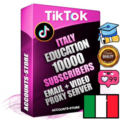 Professional Italian PREMIUM TikTok accounts of manual registration and farming for the EDUCATION niche with high trust history profile photos and videos — fully themed and optimized for EDUCATION advertising and promotion — 10000 niche-related live active subscribers 2018–2022 registration years Verified Email (included) + Cookie JSON for secure import and login to the account + User Agent + high-quality content filling (profile photo banner and videos). Fully ready for targeted campaigns and ad launches from any country. Perfectly holds ads without bans. Ideal for any earning schemes affiliate promotions and marketing projects. Quality unlimited IPv4 proxy server included. Professional Italian PREMIUM TikTok accounts of manual registration and farming for the EDUCATION niche with high trust history profile photos and videos — fully themed and optimized for EDUCATION advertising and promotion — 10000 niche-related live active subscribers 2018–2022 registration years Verified Email (included) + Cookie JSON for secure import and login to the account + User Agent + high-quality content filling (profile photo banner and videos). Fully ready for targeted campaigns and ad launches from any country. Perfectly holds ads without bans. Ideal for any earning schemes affiliate promotions and marketing projects. Quality unlimited IPv4 proxy server included.
