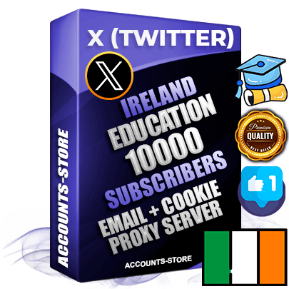 Professional Irish PREMIUM X (Twitter) accounts of manual registration and farming for the EDUCATION niche with high trust history photos and tweets — fully themed and optimized for EDUCATION advertising and promotion — 10000 niche-related live active followers 2009–2014 registration year Verified Email (Included) + Cookie JSON for secure import and login to the account + User Agent + High-quality filling (Photo Header Posts). Fully ready for targeted campaigns and ad launches from any country. Perfectly hold ads without bans. Ideal for any earning schemes affiliate promotions and marketing projects. Quality unlimited IPv4 proxy server included.