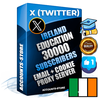 Professional Irish PREMIUM X (Twitter) accounts of manual registration and farming for the EDUCATION niche with high trust history photos and tweets — fully themed and optimized for EDUCATION advertising and promotion — 30000 niche-related live active followers 2009–2014 registration year Verified Email (Included) + Cookie JSON for secure import and login to the account + User Agent + High-quality filling (Photo Header Posts). Fully ready for targeted campaigns and ad launches from any country. Perfectly hold ads without bans. Ideal for any earning schemes affiliate promotions and marketing projects. Quality unlimited IPv4 proxy server included.