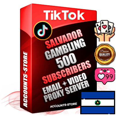 Professional Salvadoran PREMIUM TikTok accounts of manual registration and farming for the GAMBLING niche with high trust history profile photos and videos — fully themed and optimized for GAMBLING advertising and promotion — 500 niche-related live active subscribers 2018–2022 registration years Verified Email (included) + Cookie JSON for secure import and login to the account + User Agent + high-quality content filling (profile photo banner and videos). Fully ready for targeted campaigns and ad launches from any country. Perfectly holds ads without bans. Ideal for any earning schemes affiliate promotions and marketing projects. Quality unlimited IPv4 proxy server included.