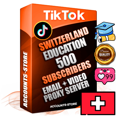 Professional Swiss PREMIUM TikTok accounts of manual registration and farming for the EDUCATION niche with high trust history profile photos and videos — fully themed and optimized for EDUCATION advertising and promotion — 500 niche-related live active subscribers 2018–2022 registration years Verified Email (included) + Cookie JSON for secure import and login to the account + User Agent + high-quality content filling (profile photo banner and videos). Fully ready for targeted campaigns and ad launches from any country. Perfectly holds ads without bans. Ideal for any earning schemes affiliate promotions and marketing projects. Quality unlimited IPv4 proxy server included.