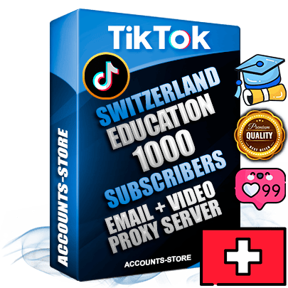 Professional Swiss PREMIUM TikTok accounts of manual registration and farming for the EDUCATION niche with high trust history profile photos and videos — fully themed and optimized for EDUCATION advertising and promotion — 1000 niche-related live active subscribers 2018–2022 registration years Verified Email (included) + Cookie JSON for secure import and login to the account + User Agent + high-quality content filling (profile photo banner and videos). Fully ready for targeted campaigns and ad launches from any country. Perfectly holds ads without bans. Ideal for any earning schemes affiliate promotions and marketing projects. Quality unlimited IPv4 proxy server included. Professional Swiss PREMIUM TikTok accounts of manual registration and farming for the EDUCATION niche with high trust history profile photos and videos — fully themed and optimized for EDUCATION advertising and promotion — 1000 niche-related live active subscribers 2018–2022 registration years Verified Email (included) + Cookie JSON for secure import and login to the account + User Agent + high-quality content filling (profile photo banner and videos). Fully ready for targeted campaigns and ad launches from any country. Perfectly holds ads without bans. Ideal for any earning schemes affiliate promotions and marketing projects. Quality unlimited IPv4 proxy server included.