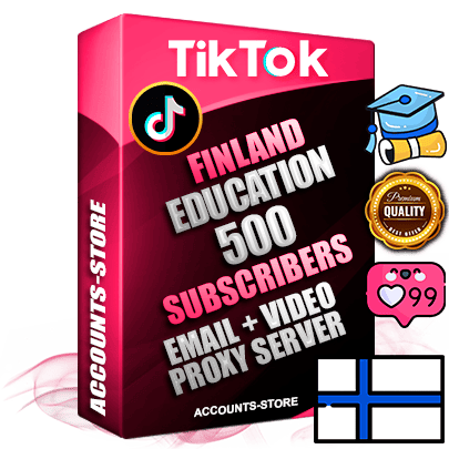 Professional Finnish PREMIUM TikTok accounts of manual registration and farming for the EDUCATION niche with high trust history profile photos and videos — fully themed and optimized for EDUCATION advertising and promotion — 500 niche-related live active subscribers 2018–2022 registration years Verified Email (included) + Cookie JSON for secure import and login to the account + User Agent + high-quality content filling (profile photo banner and videos). Fully ready for targeted campaigns and ad launches from any country. Perfectly holds ads without bans. Ideal for any earning schemes affiliate promotions and marketing projects. Quality unlimited IPv4 proxy server included. Professional Finnish PREMIUM TikTok accounts of manual registration and farming for the EDUCATION niche with high trust history profile photos and videos — fully themed and optimized for EDUCATION advertising and promotion — 500 niche-related live active subscribers 2018–2022 registration years Verified Email (included) + Cookie JSON for secure import and login to the account + User Agent + high-quality content filling (profile photo banner and videos). Fully ready for targeted campaigns and ad launches from any country. Perfectly holds ads without bans. Ideal for any earning schemes affiliate promotions and marketing projects. Quality unlimited IPv4 proxy server included.