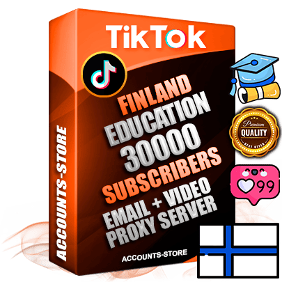 Professional Finnish PREMIUM TikTok accounts of manual registration and farming for the EDUCATION niche with high trust history profile photos and videos — fully themed and optimized for EDUCATION advertising and promotion — 30000 niche-related live active subscribers 2018–2022 registration years Verified Email (included) + Cookie JSON for secure import and login to the account + User Agent + high-quality content filling (profile photo banner and videos). Fully ready for targeted campaigns and ad launches from any country. Perfectly holds ads without bans. Ideal for any earning schemes affiliate promotions and marketing projects. Quality unlimited IPv4 proxy server included.