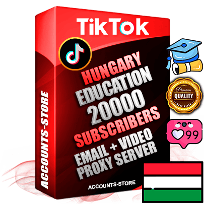 Professional Hungarian PREMIUM TikTok accounts of manual registration and farming for the EDUCATION niche with high trust history profile photos and videos — fully themed and optimized for EDUCATION advertising and promotion — 20000 niche-related live active subscribers 2018–2022 registration years Verified Email (included) + Cookie JSON for secure import and login to the account + User Agent + high-quality content filling (profile photo banner and videos). Fully ready for targeted campaigns and ad launches from any country. Perfectly holds ads without bans. Ideal for any earning schemes affiliate promotions and marketing projects. Quality unlimited IPv4 proxy server included. Professional Hungarian PREMIUM TikTok accounts of manual registration and farming for the EDUCATION niche with high trust history profile photos and videos — fully themed and optimized for EDUCATION advertising and promotion — 20000 niche-related live active subscribers 2018–2022 registration years Verified Email (included) + Cookie JSON for secure import and login to the account + User Agent + high-quality content filling (profile photo banner and videos). Fully ready for targeted campaigns and ad launches from any country. Perfectly holds ads without bans. Ideal for any earning schemes affiliate promotions and marketing projects. Quality unlimited IPv4 proxy server included.