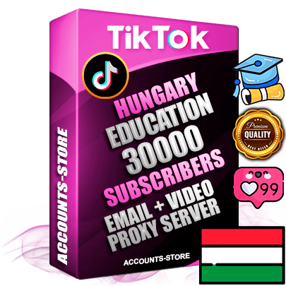 Professional Hungarian PREMIUM TikTok accounts of manual registration and farming for the EDUCATION niche with high trust history profile photos and videos — fully themed and optimized for EDUCATION advertising and promotion — 30000 niche-related live active subscribers 2018–2022 registration years Verified Email (included) + Cookie JSON for secure import and login to the account + User Agent + high-quality content filling (profile photo banner and videos). Fully ready for targeted campaigns and ad launches from any country. Perfectly holds ads without bans. Ideal for any earning schemes affiliate promotions and marketing projects. Quality unlimited IPv4 proxy server included. Professional Hungarian PREMIUM TikTok accounts of manual registration and farming for the EDUCATION niche with high trust history profile photos and videos — fully themed and optimized for EDUCATION advertising and promotion — 30000 niche-related live active subscribers 2018–2022 registration years Verified Email (included) + Cookie JSON for secure import and login to the account + User Agent + high-quality content filling (profile photo banner and videos). Fully ready for targeted campaigns and ad launches from any country. Perfectly holds ads without bans. Ideal for any earning schemes affiliate promotions and marketing projects. Quality unlimited IPv4 proxy server included.