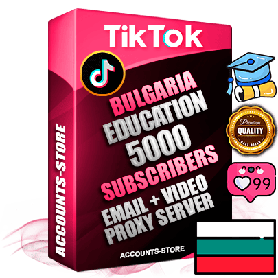 Professional Bulgarian PREMIUM TikTok accounts of manual registration and farming for the EDUCATION niche with high trust history profile photos and videos — fully themed and optimized for EDUCATION advertising and promotion — 5000 niche-related live active subscribers 2018–2022 registration years Verified Email (included) + Cookie JSON for secure import and login to the account + User Agent + high-quality content filling (profile photo banner and videos). Fully ready for targeted campaigns and ad launches from any country. Perfectly holds ads without bans. Ideal for any earning schemes affiliate promotions and marketing projects. Quality unlimited IPv4 proxy server included.