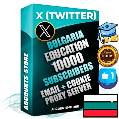 Professional Bulgarian PREMIUM X (Twitter) accounts of manual registration and farming for the EDUCATION niche with high trust history photos and tweets — fully themed and optimized for EDUCATION advertising and promotion — 10000 niche-related live active followers 2009–2014 registration year Verified Email (Included) + Cookie JSON for secure import and login to the account + User Agent + High-quality filling (Photo Header Posts). Fully ready for targeted campaigns and ad launches from any country. Perfectly hold ads without bans. Ideal for any earning schemes affiliate promotions and marketing projects. Quality unlimited IPv4 proxy server included.