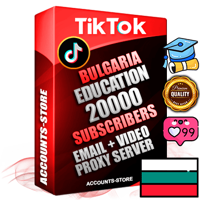 Professional Bulgarian PREMIUM TikTok accounts of manual registration and farming for the EDUCATION niche with high trust history profile photos and videos — fully themed and optimized for EDUCATION advertising and promotion — 20000 niche-related live active subscribers 2018–2022 registration years Verified Email (included) + Cookie JSON for secure import and login to the account + User Agent + high-quality content filling (profile photo banner and videos). Fully ready for targeted campaigns and ad launches from any country. Perfectly holds ads without bans. Ideal for any earning schemes affiliate promotions and marketing projects. Quality unlimited IPv4 proxy server included.