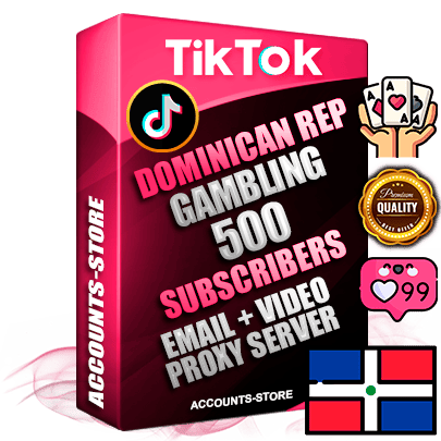 Professional Dominican PREMIUM TikTok accounts of manual registration and farming for the GAMBLING niche with high trust history profile photos and videos — fully themed and optimized for GAMBLING advertising and promotion — 500 niche-related live active subscribers 2018–2022 registration years Verified Email (included) + Cookie JSON for secure import and login to the account + User Agent + high-quality content filling (profile photo banner and videos). Fully ready for targeted campaigns and ad launches from any country. Perfectly holds ads without bans. Ideal for any earning schemes affiliate promotions and marketing projects. Quality unlimited IPv4 proxy server included.