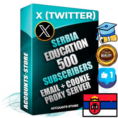Professional Serbian PREMIUM X (Twitter) accounts of manual registration and farming for the EDUCATION niche with high trust history photos and tweets — fully themed and optimized for EDUCATION advertising and promotion — 500 niche-related live active followers 2009–2014 registration year Verified Email (Included) + Cookie JSON for secure import and login to the account + User Agent + High-quality filling (Photo Header Posts). Fully ready for targeted campaigns and ad launches from any country. Perfectly hold ads without bans. Ideal for any earning schemes affiliate promotions and marketing projects. Quality unlimited IPv4 proxy server included. Professional Serbian PREMIUM X (Twitter) accounts of manual registration and farming for the EDUCATION niche with high trust history photos and tweets — fully themed and optimized for EDUCATION advertising and promotion — 500 niche-related live active followers 2009–2014 registration year Verified Email (Included) + Cookie JSON for secure import and login to the account + User Agent + High-quality filling (Photo Header Posts). Fully ready for targeted campaigns and ad launches from any country. Perfectly hold ads without bans. Ideal for any earning schemes affiliate promotions and marketing projects. Quality unlimited IPv4 proxy server included.