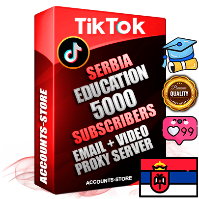 Professional Serbian PREMIUM TikTok accounts of manual registration and farming for the EDUCATION niche with high trust history profile photos and videos — fully themed and optimized for EDUCATION advertising and promotion — 5000 niche-related live active subscribers 2018–2022 registration years Verified Email (included) + Cookie JSON for secure import and login to the account + User Agent + high-quality content filling (profile photo banner and videos). Fully ready for targeted campaigns and ad launches from any country. Perfectly holds ads without bans. Ideal for any earning schemes affiliate promotions and marketing projects. Quality unlimited IPv4 proxy server included. Professional Serbian PREMIUM TikTok accounts of manual registration and farming for the EDUCATION niche with high trust history profile photos and videos — fully themed and optimized for EDUCATION advertising and promotion — 5000 niche-related live active subscribers 2018–2022 registration years Verified Email (included) + Cookie JSON for secure import and login to the account + User Agent + high-quality content filling (profile photo banner and videos). Fully ready for targeted campaigns and ad launches from any country. Perfectly holds ads without bans. Ideal for any earning schemes affiliate promotions and marketing projects. Quality unlimited IPv4 proxy server included.
