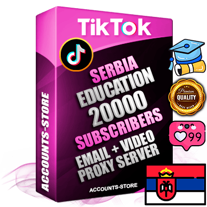 Professional Serbian PREMIUM TikTok accounts of manual registration and farming for the EDUCATION niche with high trust history profile photos and videos — fully themed and optimized for EDUCATION advertising and promotion — 20000 niche-related live active subscribers 2018–2022 registration years Verified Email (included) + Cookie JSON for secure import and login to the account + User Agent + high-quality content filling (profile photo banner and videos). Fully ready for targeted campaigns and ad launches from any country. Perfectly holds ads without bans. Ideal for any earning schemes affiliate promotions and marketing projects. Quality unlimited IPv4 proxy server included. Professional Serbian PREMIUM TikTok accounts of manual registration and farming for the EDUCATION niche with high trust history profile photos and videos — fully themed and optimized for EDUCATION advertising and promotion — 20000 niche-related live active subscribers 2018–2022 registration years Verified Email (included) + Cookie JSON for secure import and login to the account + User Agent + high-quality content filling (profile photo banner and videos). Fully ready for targeted campaigns and ad launches from any country. Perfectly holds ads without bans. Ideal for any earning schemes affiliate promotions and marketing projects. Quality unlimited IPv4 proxy server included.