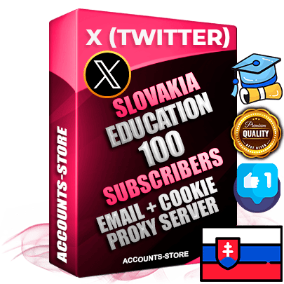 Professional Slovak PREMIUM X (Twitter) accounts of manual registration and farming for the EDUCATION niche with high trust history photos and tweets — fully themed and optimized for EDUCATION advertising and promotion — 100 niche-related live active followers 2009–2014 registration year Verified Email (Included) + Cookie JSON for secure import and login to the account + User Agent + High-quality filling (Photo Header Posts). Fully ready for targeted campaigns and ad launches from any country. Perfectly hold ads without bans. Ideal for any earning schemes affiliate promotions and marketing projects. Quality unlimited IPv4 proxy server included.