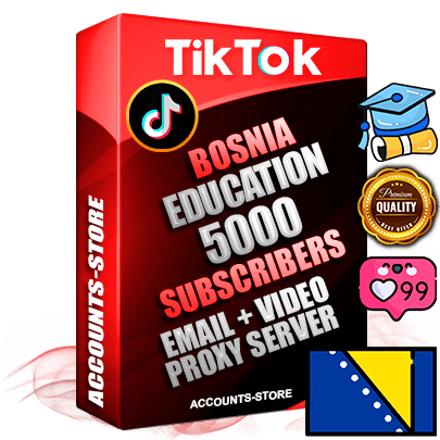 Professional Bosnian PREMIUM TikTok accounts of manual registration and farming for the EDUCATION niche with high trust history profile photos and videos — fully themed and optimized for EDUCATION advertising and promotion — 5000 niche-related live active subscribers 2018–2022 registration years Verified Email (included) + Cookie JSON for secure import and login to the account + User Agent + high-quality content filling (profile photo banner and videos). Fully ready for targeted campaigns and ad launches from any country. Perfectly holds ads without bans. Ideal for any earning schemes affiliate promotions and marketing projects. Quality unlimited IPv4 proxy server included.