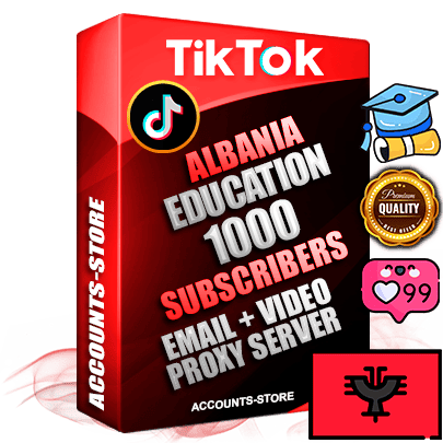 Professional Albanian PREMIUM TikTok accounts of manual registration and farming for the EDUCATION niche with high trust history profile photos and videos — fully themed and optimized for EDUCATION advertising and promotion — 1000 niche-related live active subscribers 2018–2022 registration years Verified Email (included) + Cookie JSON for secure import and login to the account + User Agent + high-quality content filling (profile photo banner and videos). Fully ready for targeted campaigns and ad launches from any country. Perfectly holds ads without bans. Ideal for any earning schemes affiliate promotions and marketing projects. Quality unlimited IPv4 proxy server included. Professional Albanian PREMIUM TikTok accounts of manual registration and farming for the EDUCATION niche with high trust history profile photos and videos — fully themed and optimized for EDUCATION advertising and promotion — 1000 niche-related live active subscribers 2018–2022 registration years Verified Email (included) + Cookie JSON for secure import and login to the account + User Agent + high-quality content filling (profile photo banner and videos). Fully ready for targeted campaigns and ad launches from any country. Perfectly holds ads without bans. Ideal for any earning schemes affiliate promotions and marketing projects. Quality unlimited IPv4 proxy server included.