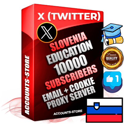 Professional Slovenian PREMIUM X (Twitter) accounts of manual registration and farming for the EDUCATION niche with high trust history photos and tweets — fully themed and optimized for EDUCATION advertising and promotion — 10000 niche-related live active followers 2009–2014 registration year Verified Email (Included) + Cookie JSON for secure import and login to the account + User Agent + High-quality filling (Photo Header Posts). Fully ready for targeted campaigns and ad launches from any country. Perfectly hold ads without bans. Ideal for any earning schemes affiliate promotions and marketing projects. Quality unlimited IPv4 proxy server included. Professional Slovenian PREMIUM X (Twitter) accounts of manual registration and farming for the EDUCATION niche with high trust history photos and tweets — fully themed and optimized for EDUCATION advertising and promotion — 10000 niche-related live active followers 2009–2014 registration year Verified Email (Included) + Cookie JSON for secure import and login to the account + User Agent + High-quality filling (Photo Header Posts). Fully ready for targeted campaigns and ad launches from any country. Perfectly hold ads without bans. Ideal for any earning schemes affiliate promotions and marketing projects. Quality unlimited IPv4 proxy server included.