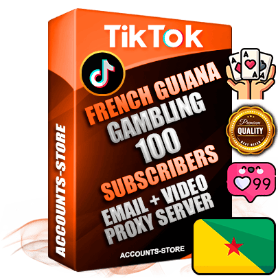 Professional Guiana PREMIUM TikTok accounts of manual registration and farming for the GAMBLING niche with high trust history profile photos and videos — fully themed and optimized for GAMBLING advertising and promotion — 100 niche-related live active subscribers 2018–2022 registration years Verified Email (included) + Cookie JSON for secure import and login to the account + User Agent + high-quality content filling (profile photo banner and videos). Fully ready for targeted campaigns and ad launches from any country. Perfectly holds ads without bans. Ideal for any earning schemes affiliate promotions and marketing projects. Quality unlimited IPv4 proxy server included.