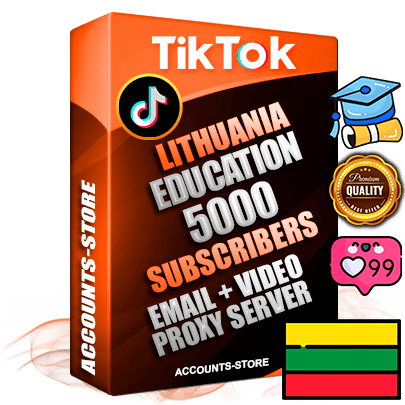 Professional Lithuanian PREMIUM TikTok accounts of manual registration and farming for the EDUCATION niche with high trust history profile photos and videos — fully themed and optimized for EDUCATION advertising and promotion — 5000 niche-related live active subscribers 2018–2022 registration years Verified Email (included) + Cookie JSON for secure import and login to the account + User Agent + high-quality content filling (profile photo banner and videos). Fully ready for targeted campaigns and ad launches from any country. Perfectly holds ads without bans. Ideal for any earning schemes affiliate promotions and marketing projects. Quality unlimited IPv4 proxy server included. Professional Lithuanian PREMIUM TikTok accounts of manual registration and farming for the EDUCATION niche with high trust history profile photos and videos — fully themed and optimized for EDUCATION advertising and promotion — 5000 niche-related live active subscribers 2018–2022 registration years Verified Email (included) + Cookie JSON for secure import and login to the account + User Agent + high-quality content filling (profile photo banner and videos). Fully ready for targeted campaigns and ad launches from any country. Perfectly holds ads without bans. Ideal for any earning schemes affiliate promotions and marketing projects. Quality unlimited IPv4 proxy server included.