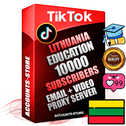 Professional Lithuanian PREMIUM TikTok accounts of manual registration and farming for the EDUCATION niche with high trust history profile photos and videos — fully themed and optimized for EDUCATION advertising and promotion — 10000 niche-related live active subscribers 2018–2022 registration years Verified Email (included) + Cookie JSON for secure import and login to the account + User Agent + high-quality content filling (profile photo banner and videos). Fully ready for targeted campaigns and ad launches from any country. Perfectly holds ads without bans. Ideal for any earning schemes affiliate promotions and marketing projects. Quality unlimited IPv4 proxy server included. Professional Lithuanian PREMIUM TikTok accounts of manual registration and farming for the EDUCATION niche with high trust history profile photos and videos — fully themed and optimized for EDUCATION advertising and promotion — 10000 niche-related live active subscribers 2018–2022 registration years Verified Email (included) + Cookie JSON for secure import and login to the account + User Agent + high-quality content filling (profile photo banner and videos). Fully ready for targeted campaigns and ad launches from any country. Perfectly holds ads without bans. Ideal for any earning schemes affiliate promotions and marketing projects. Quality unlimited IPv4 proxy server included.