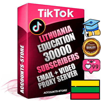 Professional Lithuanian PREMIUM TikTok accounts of manual registration and farming for the EDUCATION niche with high trust history profile photos and videos — fully themed and optimized for EDUCATION advertising and promotion — 30000 niche-related live active subscribers 2018–2022 registration years Verified Email (included) + Cookie JSON for secure import and login to the account + User Agent + high-quality content filling (profile photo banner and videos). Fully ready for targeted campaigns and ad launches from any country. Perfectly holds ads without bans. Ideal for any earning schemes affiliate promotions and marketing projects. Quality unlimited IPv4 proxy server included. Professional Lithuanian PREMIUM TikTok accounts of manual registration and farming for the EDUCATION niche with high trust history profile photos and videos — fully themed and optimized for EDUCATION advertising and promotion — 30000 niche-related live active subscribers 2018–2022 registration years Verified Email (included) + Cookie JSON for secure import and login to the account + User Agent + high-quality content filling (profile photo banner and videos). Fully ready for targeted campaigns and ad launches from any country. Perfectly holds ads without bans. Ideal for any earning schemes affiliate promotions and marketing projects. Quality unlimited IPv4 proxy server included.