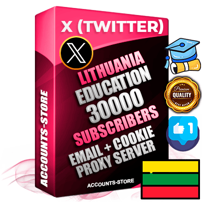 Professional Lithuanian PREMIUM X (Twitter) accounts of manual registration and farming for the EDUCATION niche with high trust history photos and tweets — fully themed and optimized for EDUCATION advertising and promotion — 30000 niche-related live active followers 2009–2014 registration year Verified Email (Included) + Cookie JSON for secure import and login to the account + User Agent + High-quality filling (Photo Header Posts). Fully ready for targeted campaigns and ad launches from any country. Perfectly hold ads without bans. Ideal for any earning schemes affiliate promotions and marketing projects. Quality unlimited IPv4 proxy server included. Professional Lithuanian PREMIUM X (Twitter) accounts of manual registration and farming for the EDUCATION niche with high trust history photos and tweets — fully themed and optimized for EDUCATION advertising and promotion — 30000 niche-related live active followers 2009–2014 registration year Verified Email (Included) + Cookie JSON for secure import and login to the account + User Agent + High-quality filling (Photo Header Posts). Fully ready for targeted campaigns and ad launches from any country. Perfectly hold ads without bans. Ideal for any earning schemes affiliate promotions and marketing projects. Quality unlimited IPv4 proxy server included.