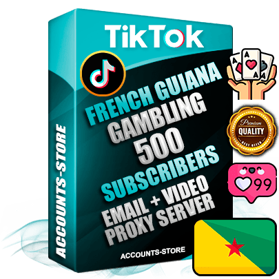 Professional Guiana PREMIUM TikTok accounts of manual registration and farming for the GAMBLING niche with high trust history profile photos and videos — fully themed and optimized for GAMBLING advertising and promotion — 500 niche-related live active subscribers 2018–2022 registration years Verified Email (included) + Cookie JSON for secure import and login to the account + User Agent + high-quality content filling (profile photo banner and videos). Fully ready for targeted campaigns and ad launches from any country. Perfectly holds ads without bans. Ideal for any earning schemes affiliate promotions and marketing projects. Quality unlimited IPv4 proxy server included. Professional Guiana PREMIUM TikTok accounts of manual registration and farming for the GAMBLING niche with high trust history profile photos and videos — fully themed and optimized for GAMBLING advertising and promotion — 500 niche-related live active subscribers 2018–2022 registration years Verified Email (included) + Cookie JSON for secure import and login to the account + User Agent + high-quality content filling (profile photo banner and videos). Fully ready for targeted campaigns and ad launches from any country. Perfectly holds ads without bans. Ideal for any earning schemes affiliate promotions and marketing projects. Quality unlimited IPv4 proxy server included.