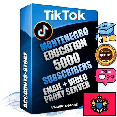 Professional Montenegrin PREMIUM TikTok accounts of manual registration and farming for the EDUCATION niche with high trust history profile photos and videos — fully themed and optimized for EDUCATION advertising and promotion — 5000 niche-related live active subscribers 2018–2022 registration years Verified Email (included) + Cookie JSON for secure import and login to the account + User Agent + high-quality content filling (profile photo banner and videos). Fully ready for targeted campaigns and ad launches from any country. Perfectly holds ads without bans. Ideal for any earning schemes affiliate promotions and marketing projects. Quality unlimited IPv4 proxy server included. Professional Montenegrin PREMIUM TikTok accounts of manual registration and farming for the EDUCATION niche with high trust history profile photos and videos — fully themed and optimized for EDUCATION advertising and promotion — 5000 niche-related live active subscribers 2018–2022 registration years Verified Email (included) + Cookie JSON for secure import and login to the account + User Agent + high-quality content filling (profile photo banner and videos). Fully ready for targeted campaigns and ad launches from any country. Perfectly holds ads without bans. Ideal for any earning schemes affiliate promotions and marketing projects. Quality unlimited IPv4 proxy server included.