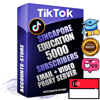 Professional Singapore PREMIUM TikTok accounts of manual registration and farming for the EDUCATION niche with high trust history profile photos and videos — fully themed and optimized for EDUCATION advertising and promotion — 5000 niche-related live active subscribers 2018–2022 registration years Verified Email (included) + Cookie JSON for secure import and login to the account + User Agent + high-quality content filling (profile photo banner and videos). Fully ready for targeted campaigns and ad launches from any country. Perfectly holds ads without bans. Ideal for any earning schemes affiliate promotions and marketing projects. Quality unlimited IPv4 proxy server included.