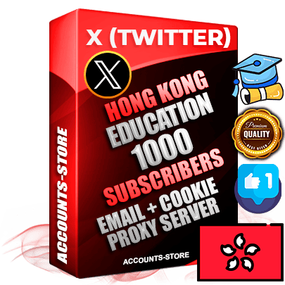 Professional Hong Kong  PREMIUM X (Twitter) accounts of manual registration and farming for the EDUCATION niche with high trust history photos and tweets — fully themed and optimized for EDUCATION advertising and promotion — 1000 niche-related live active followers 2009–2014 registration year Verified Email (Included) + Cookie JSON for secure import and login to the account + User Agent + High-quality filling (Photo Header Posts). Fully ready for targeted campaigns and ad launches from any country. Perfectly hold ads without bans. Ideal for any earning schemes affiliate promotions and marketing projects. Quality unlimited IPv4 proxy server included.