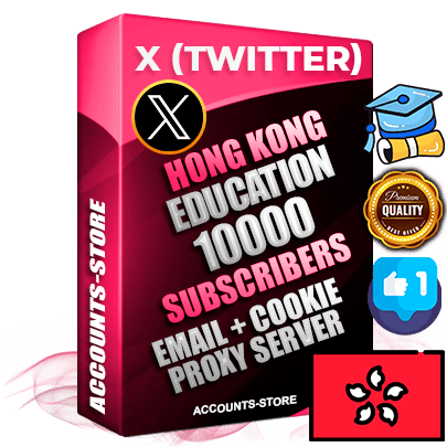 Professional Hong Kong  PREMIUM X (Twitter) accounts of manual registration and farming for the EDUCATION niche with high trust history photos and tweets — fully themed and optimized for EDUCATION advertising and promotion — 10000 niche-related live active followers 2009–2014 registration year Verified Email (Included) + Cookie JSON for secure import and login to the account + User Agent + High-quality filling (Photo Header Posts). Fully ready for targeted campaigns and ad launches from any country. Perfectly hold ads without bans. Ideal for any earning schemes affiliate promotions and marketing projects. Quality unlimited IPv4 proxy server included.