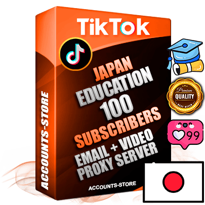 Professional Japanese PREMIUM TikTok accounts of manual registration and farming for the EDUCATION niche with high trust history profile photos and videos — fully themed and optimized for EDUCATION advertising and promotion — 100 niche-related live active subscribers 2018–2022 registration years Verified Email (included) + Cookie JSON for secure import and login to the account + User Agent + high-quality content filling (profile photo banner and videos). Fully ready for targeted campaigns and ad launches from any country. Perfectly holds ads without bans. Ideal for any earning schemes affiliate promotions and marketing projects. Quality unlimited IPv4 proxy server included.