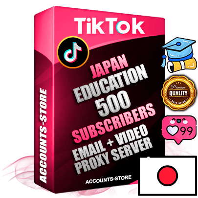Professional Japanese PREMIUM TikTok accounts of manual registration and farming for the EDUCATION niche with high trust history profile photos and videos — fully themed and optimized for EDUCATION advertising and promotion — 500 niche-related live active subscribers 2018–2022 registration years Verified Email (included) + Cookie JSON for secure import and login to the account + User Agent + high-quality content filling (profile photo banner and videos). Fully ready for targeted campaigns and ad launches from any country. Perfectly holds ads without bans. Ideal for any earning schemes affiliate promotions and marketing projects. Quality unlimited IPv4 proxy server included.