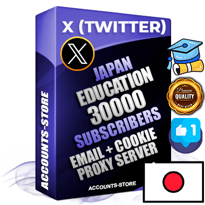 Professional Japanese PREMIUM X (Twitter) accounts of manual registration and farming for the EDUCATION niche with high trust history photos and tweets — fully themed and optimized for EDUCATION advertising and promotion — 30000 niche-related live active followers 2009–2014 registration year Verified Email (Included) + Cookie JSON for secure import and login to the account + User Agent + High-quality filling (Photo Header Posts). Fully ready for targeted campaigns and ad launches from any country. Perfectly hold ads without bans. Ideal for any earning schemes affiliate promotions and marketing projects. Quality unlimited IPv4 proxy server included.