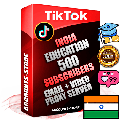 Professional Indian PREMIUM TikTok accounts of manual registration and farming for the EDUCATION niche with high trust history profile photos and videos — fully themed and optimized for EDUCATION advertising and promotion — 500 niche-related live active subscribers 2018–2022 registration years Verified Email (included) + Cookie JSON for secure import and login to the account + User Agent + high-quality content filling (profile photo banner and videos). Fully ready for targeted campaigns and ad launches from any country. Perfectly holds ads without bans. Ideal for any earning schemes affiliate promotions and marketing projects. Quality unlimited IPv4 proxy server included. Professional Indian PREMIUM TikTok accounts of manual registration and farming for the EDUCATION niche with high trust history profile photos and videos — fully themed and optimized for EDUCATION advertising and promotion — 500 niche-related live active subscribers 2018–2022 registration years Verified Email (included) + Cookie JSON for secure import and login to the account + User Agent + high-quality content filling (profile photo banner and videos). Fully ready for targeted campaigns and ad launches from any country. Perfectly holds ads without bans. Ideal for any earning schemes affiliate promotions and marketing projects. Quality unlimited IPv4 proxy server included.