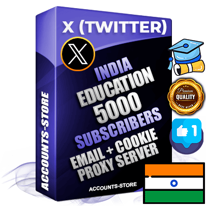 Professional Indian PREMIUM X (Twitter) accounts of manual registration and farming for the EDUCATION niche with high trust history photos and tweets — fully themed and optimized for EDUCATION advertising and promotion — 5000 niche-related live active followers 2009–2014 registration year Verified Email (Included) + Cookie JSON for secure import and login to the account + User Agent + High-quality filling (Photo Header Posts). Fully ready for targeted campaigns and ad launches from any country. Perfectly hold ads without bans. Ideal for any earning schemes affiliate promotions and marketing projects. Quality unlimited IPv4 proxy server included.