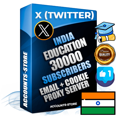 Professional Indian PREMIUM X (Twitter) accounts of manual registration and farming for the EDUCATION niche with high trust history photos and tweets — fully themed and optimized for EDUCATION advertising and promotion — 30000 niche-related live active followers 2009–2014 registration year Verified Email (Included) + Cookie JSON for secure import and login to the account + User Agent + High-quality filling (Photo Header Posts). Fully ready for targeted campaigns and ad launches from any country. Perfectly hold ads without bans. Ideal for any earning schemes affiliate promotions and marketing projects. Quality unlimited IPv4 proxy server included.