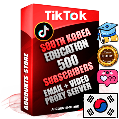 Professional Korean PREMIUM TikTok accounts of manual registration and farming for the EDUCATION niche with high trust history profile photos and videos — fully themed and optimized for EDUCATION advertising and promotion — 500 niche-related live active subscribers 2018–2022 registration years Verified Email (included) + Cookie JSON for secure import and login to the account + User Agent + high-quality content filling (profile photo banner and videos). Fully ready for targeted campaigns and ad launches from any country. Perfectly holds ads without bans. Ideal for any earning schemes affiliate promotions and marketing projects. Quality unlimited IPv4 proxy server included.