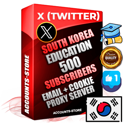 Professional Korean PREMIUM X (Twitter) accounts of manual registration and farming for the EDUCATION niche with high trust history photos and tweets — fully themed and optimized for EDUCATION advertising and promotion — 500 niche-related live active followers 2009–2014 registration year Verified Email (Included) + Cookie JSON for secure import and login to the account + User Agent + High-quality filling (Photo Header Posts). Fully ready for targeted campaigns and ad launches from any country. Perfectly hold ads without bans. Ideal for any earning schemes affiliate promotions and marketing projects. Quality unlimited IPv4 proxy server included. Professional Korean PREMIUM X (Twitter) accounts of manual registration and farming for the EDUCATION niche with high trust history photos and tweets — fully themed and optimized for EDUCATION advertising and promotion — 500 niche-related live active followers 2009–2014 registration year Verified Email (Included) + Cookie JSON for secure import and login to the account + User Agent + High-quality filling (Photo Header Posts). Fully ready for targeted campaigns and ad launches from any country. Perfectly hold ads without bans. Ideal for any earning schemes affiliate promotions and marketing projects. Quality unlimited IPv4 proxy server included.