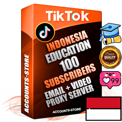 Professional Indonesian PREMIUM TikTok accounts of manual registration and farming for the EDUCATION niche with high trust history profile photos and videos — fully themed and optimized for EDUCATION advertising and promotion — 100 niche-related live active subscribers 2018–2022 registration years Verified Email (included) + Cookie JSON for secure import and login to the account + User Agent + high-quality content filling (profile photo banner and videos). Fully ready for targeted campaigns and ad launches from any country. Perfectly holds ads without bans. Ideal for any earning schemes affiliate promotions and marketing projects. Quality unlimited IPv4 proxy server included.