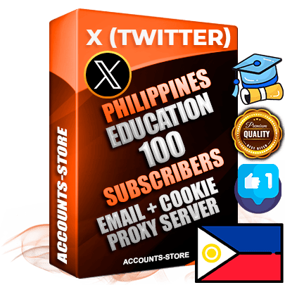 Professional Filipino PREMIUM X (Twitter) accounts of manual registration and farming for the EDUCATION niche with high trust history photos and tweets — fully themed and optimized for EDUCATION advertising and promotion — 100 niche-related live active followers 2009–2014 registration year Verified Email (Included) + Cookie JSON for secure import and login to the account + User Agent + High-quality filling (Photo Header Posts). Fully ready for targeted campaigns and ad launches from any country. Perfectly hold ads without bans. Ideal for any earning schemes affiliate promotions and marketing projects. Quality unlimited IPv4 proxy server included.