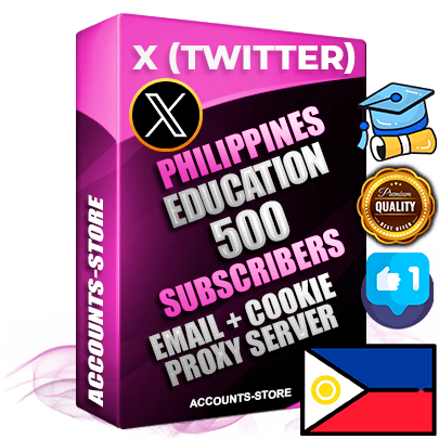 Professional Filipino PREMIUM X (Twitter) accounts of manual registration and farming for the EDUCATION niche with high trust history photos and tweets — fully themed and optimized for EDUCATION advertising and promotion — 500 niche-related live active followers 2009–2014 registration year Verified Email (Included) + Cookie JSON for secure import and login to the account + User Agent + High-quality filling (Photo Header Posts). Fully ready for targeted campaigns and ad launches from any country. Perfectly hold ads without bans. Ideal for any earning schemes affiliate promotions and marketing projects. Quality unlimited IPv4 proxy server included.