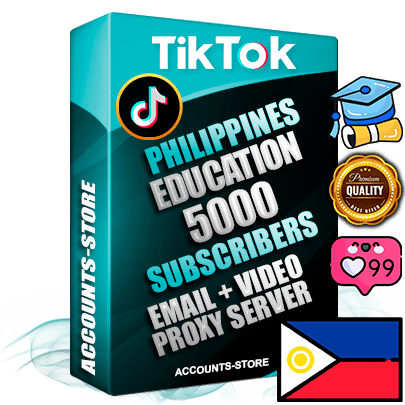 Professional Filipino PREMIUM TikTok accounts of manual registration and farming for the EDUCATION niche with high trust history profile photos and videos — fully themed and optimized for EDUCATION advertising and promotion — 5000 niche-related live active subscribers 2018–2022 registration years Verified Email (included) + Cookie JSON for secure import and login to the account + User Agent + high-quality content filling (profile photo banner and videos). Fully ready for targeted campaigns and ad launches from any country. Perfectly holds ads without bans. Ideal for any earning schemes affiliate promotions and marketing projects. Quality unlimited IPv4 proxy server included.