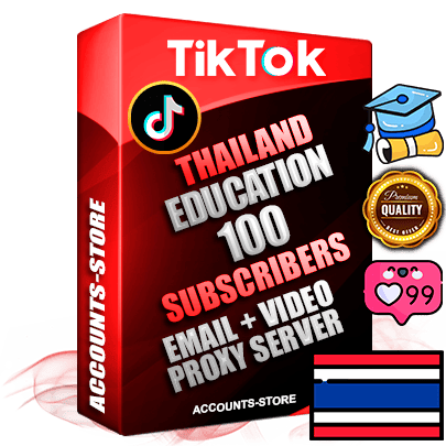 Professional Thai PREMIUM TikTok accounts of manual registration and farming for the EDUCATION niche with high trust history profile photos and videos — fully themed and optimized for EDUCATION advertising and promotion — 100 niche-related live active subscribers 2018–2022 registration years Verified Email (included) + Cookie JSON for secure import and login to the account + User Agent + high-quality content filling (profile photo banner and videos). Fully ready for targeted campaigns and ad launches from any country. Perfectly holds ads without bans. Ideal for any earning schemes affiliate promotions and marketing projects. Quality unlimited IPv4 proxy server included.