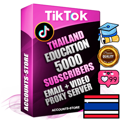 Professional Thai PREMIUM TikTok accounts of manual registration and farming for the EDUCATION niche with high trust history profile photos and videos — fully themed and optimized for EDUCATION advertising and promotion — 5000 niche-related live active subscribers 2018–2022 registration years Verified Email (included) + Cookie JSON for secure import and login to the account + User Agent + high-quality content filling (profile photo banner and videos). Fully ready for targeted campaigns and ad launches from any country. Perfectly holds ads without bans. Ideal for any earning schemes affiliate promotions and marketing projects. Quality unlimited IPv4 proxy server included. Professional Thai PREMIUM TikTok accounts of manual registration and farming for the EDUCATION niche with high trust history profile photos and videos — fully themed and optimized for EDUCATION advertising and promotion — 5000 niche-related live active subscribers 2018–2022 registration years Verified Email (included) + Cookie JSON for secure import and login to the account + User Agent + high-quality content filling (profile photo banner and videos). Fully ready for targeted campaigns and ad launches from any country. Perfectly holds ads without bans. Ideal for any earning schemes affiliate promotions and marketing projects. Quality unlimited IPv4 proxy server included.
