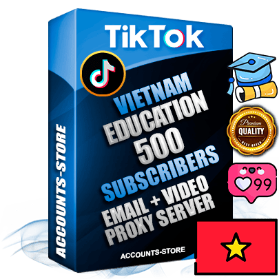 Professional Vietnamese PREMIUM TikTok accounts of manual registration and farming for the EDUCATION niche with high trust history profile photos and videos — fully themed and optimized for EDUCATION advertising and promotion — 500 niche-related live active subscribers 2018–2022 registration years Verified Email (included) + Cookie JSON for secure import and login to the account + User Agent + high-quality content filling (profile photo banner and videos). Fully ready for targeted campaigns and ad launches from any country. Perfectly holds ads without bans. Ideal for any earning schemes affiliate promotions and marketing projects. Quality unlimited IPv4 proxy server included.