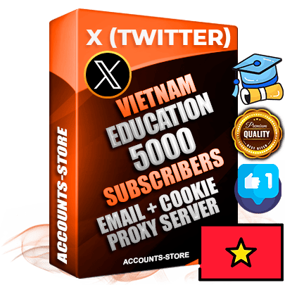 Professional Vietnamese PREMIUM X (Twitter) accounts of manual registration and farming for the EDUCATION niche with high trust history photos and tweets — fully themed and optimized for EDUCATION advertising and promotion — 5000 niche-related live active followers 2009–2014 registration year Verified Email (Included) + Cookie JSON for secure import and login to the account + User Agent + High-quality filling (Photo Header Posts). Fully ready for targeted campaigns and ad launches from any country. Perfectly hold ads without bans. Ideal for any earning schemes affiliate promotions and marketing projects. Quality unlimited IPv4 proxy server included.