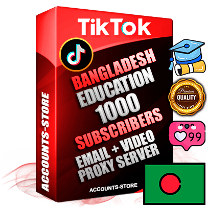 Professional Bangladeshi PREMIUM TikTok accounts of manual registration and farming for the EDUCATION niche with high trust history profile photos and videos — fully themed and optimized for EDUCATION advertising and promotion — 1000 niche-related live active subscribers 2018–2022 registration years Verified Email (included) + Cookie JSON for secure import and login to the account + User Agent + high-quality content filling (profile photo banner and videos). Fully ready for targeted campaigns and ad launches from any country. Perfectly holds ads without bans. Ideal for any earning schemes affiliate promotions and marketing projects. Quality unlimited IPv4 proxy server included. Professional Bangladeshi PREMIUM TikTok accounts of manual registration and farming for the EDUCATION niche with high trust history profile photos and videos — fully themed and optimized for EDUCATION advertising and promotion — 1000 niche-related live active subscribers 2018–2022 registration years Verified Email (included) + Cookie JSON for secure import and login to the account + User Agent + high-quality content filling (profile photo banner and videos). Fully ready for targeted campaigns and ad launches from any country. Perfectly holds ads without bans. Ideal for any earning schemes affiliate promotions and marketing projects. Quality unlimited IPv4 proxy server included.