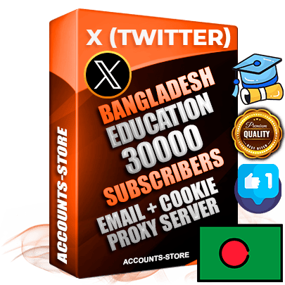 Professional Bangladeshi PREMIUM X (Twitter) accounts of manual registration and farming for the EDUCATION niche with high trust history photos and tweets — fully themed and optimized for EDUCATION advertising and promotion — 30000 niche-related live active followers 2009–2014 registration year Verified Email (Included) + Cookie JSON for secure import and login to the account + User Agent + High-quality filling (Photo Header Posts). Fully ready for targeted campaigns and ad launches from any country. Perfectly hold ads without bans. Ideal for any earning schemes affiliate promotions and marketing projects. Quality unlimited IPv4 proxy server included. Professional Bangladeshi PREMIUM X (Twitter) accounts of manual registration and farming for the EDUCATION niche with high trust history photos and tweets — fully themed and optimized for EDUCATION advertising and promotion — 30000 niche-related live active followers 2009–2014 registration year Verified Email (Included) + Cookie JSON for secure import and login to the account + User Agent + High-quality filling (Photo Header Posts). Fully ready for targeted campaigns and ad launches from any country. Perfectly hold ads without bans. Ideal for any earning schemes affiliate promotions and marketing projects. Quality unlimited IPv4 proxy server included.